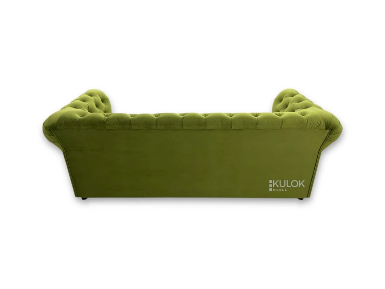 elegancka kanapa chesterfield z weluru