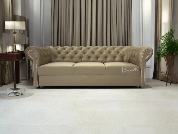 Luksusowa Sofa Chesterfield Monaco – Styl Glamour i Komfort