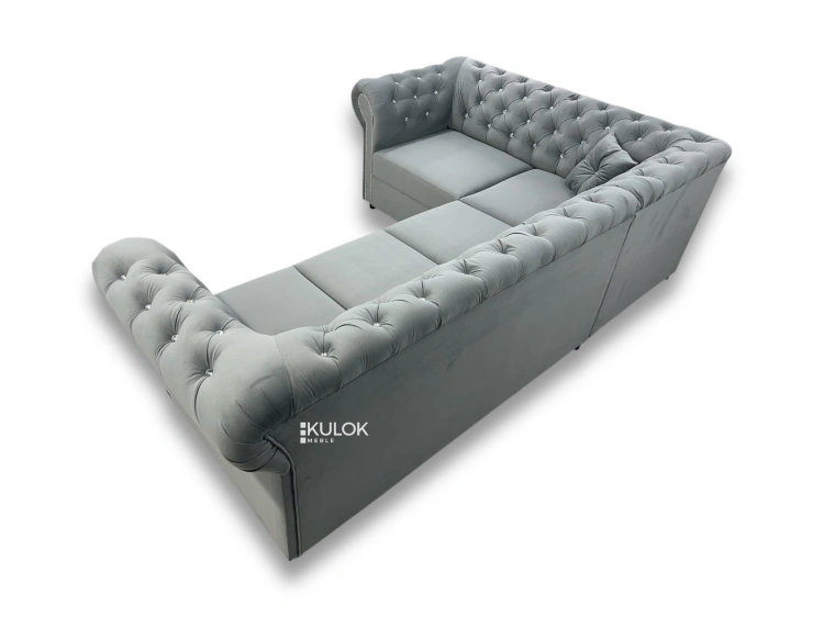 narożnik tapicerowany chesterfield glamour