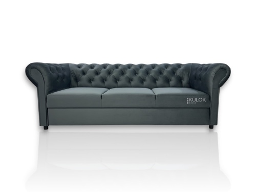 Sofa Chesterfield Monaco 225 cm szary umbra