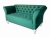 Sofa Chester Ludwik na Wymiar - zielona sofa stylowa do salonu od producenta pod klienta.