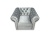 Elegancki fotel Chesterfield na srebrnych nogach