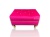Podnóżek Chesterfield Amor Velvet 4316 z kryształkami i nogami Ludwik