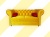 Sofas Chesterfield vintage styl glamour do salonu żółta pikowana czerwone poduszki ozdobne dekoracyjne wałek pod plecy . 
Kanapa z poduszkami.