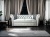Sofa Chesterfield Srebrna Kemer 801 – Sofa z Lśniącym Materiałem