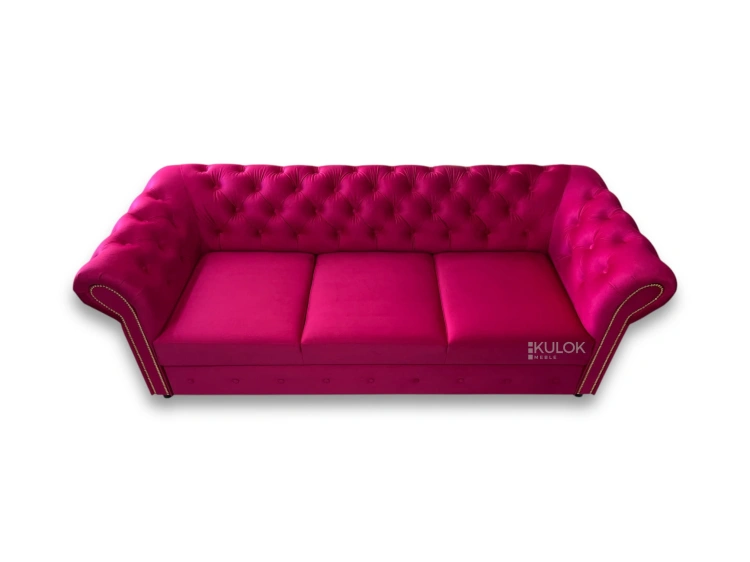 Sofa tapicerowana Chesterfield – idealna do salonu, funkcja spania