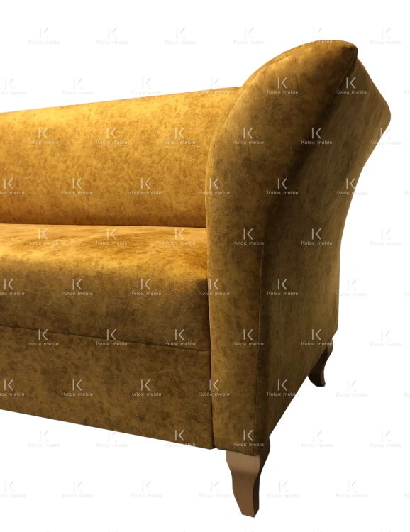 Sofa z prostymi kształtami do nowoczesnego salonu. Kanapa do loft house bez funkcji spania.
