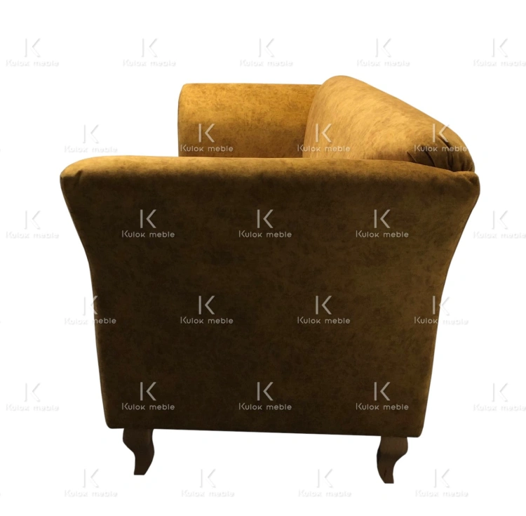 Mała sofa skandynawska 2 osobowa do salonu loft na wymiar. Sofa do salonu piękności.