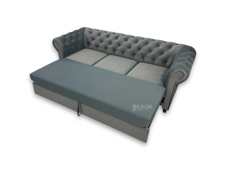 Sofa z funkcją spania delfin - Monaco szara