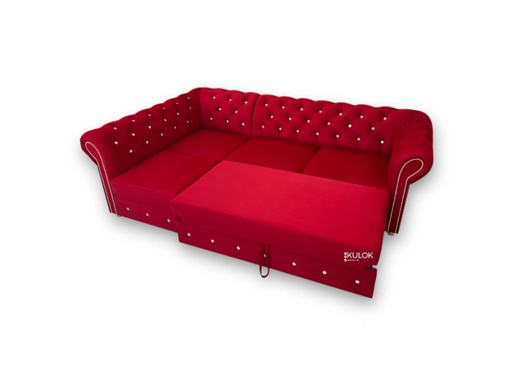 Narożnik z tkaniny velvet Smart 216.41 – elegancki mebel do salonu