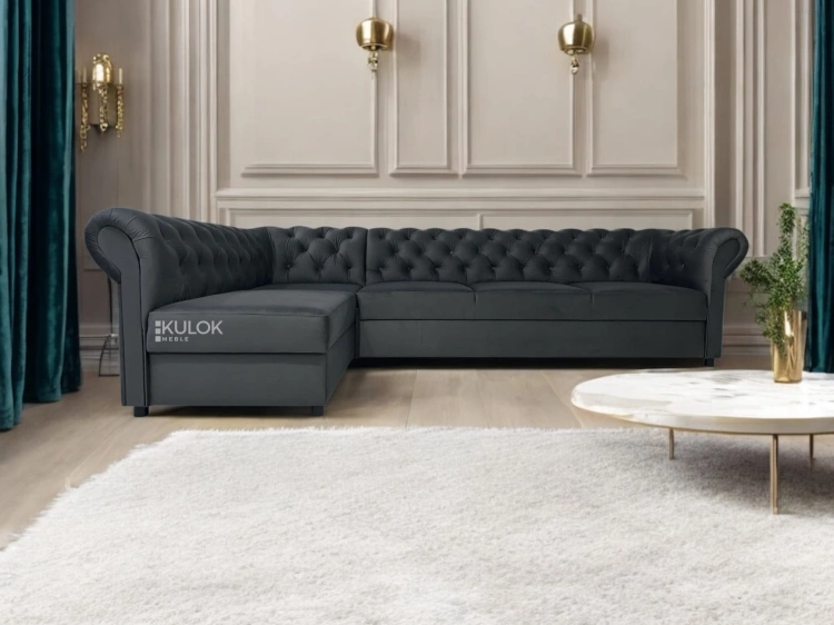 Ekskluzywny narożnik Chesterfield Primavera – styl, funkcja i komfort w jednym