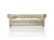 Sofa Chesterfield 3-osobowa French Velvet 678 waniliowa – widok z przodu