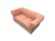 Sofa stylowa Chesterfield 2 osobowa – Dream Velvet łososiowa