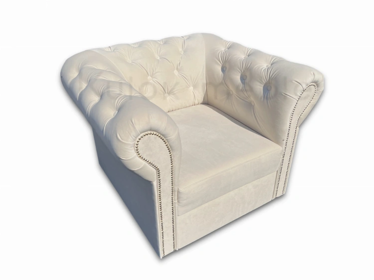 Elegancki Fotel Pikowany - Chesterfield Jednoosobowy