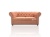 Sofa Chesterfield 2-osobowa 165 cm łososiowa Dream Velvet 202.44 widok z przodu