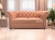 Sofa klasyczna Chesterfield – Dream Velvet 202.44, kolor łososiowy