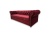 Nowoczesna sofa rozkładana Chesterfield Monaco bordowa 225 cm do salonu