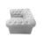 Luksusowy Fotel Chesterfield Glamour z Welurem Premium i kryształkami Swarovski wysokie oparcie