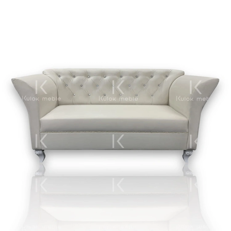 Designerska Sofa 2 Osobowa - Nowoczesne Meble do Salonu Chester Lux z Pikowanym Oparciem