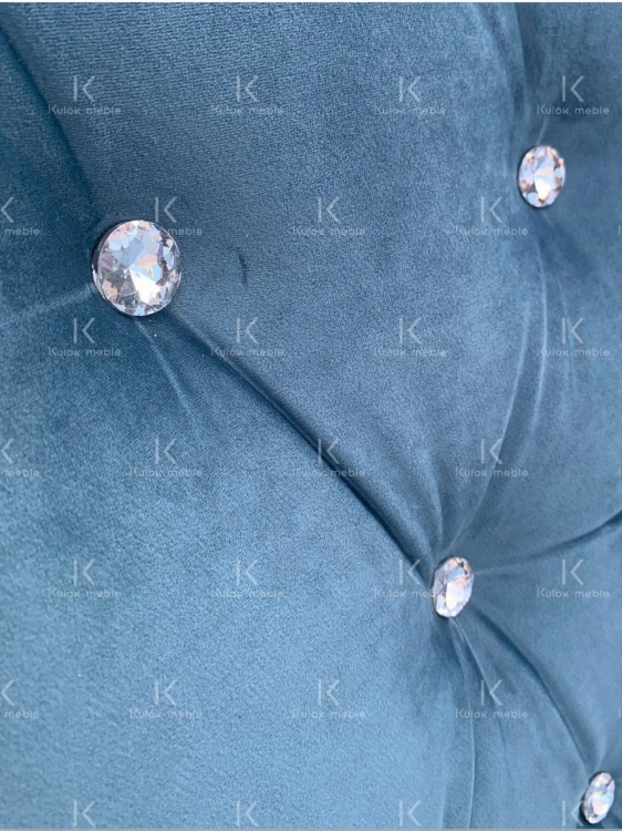Nowoczesny Design - Fotel z Kryształami Diamentowymi