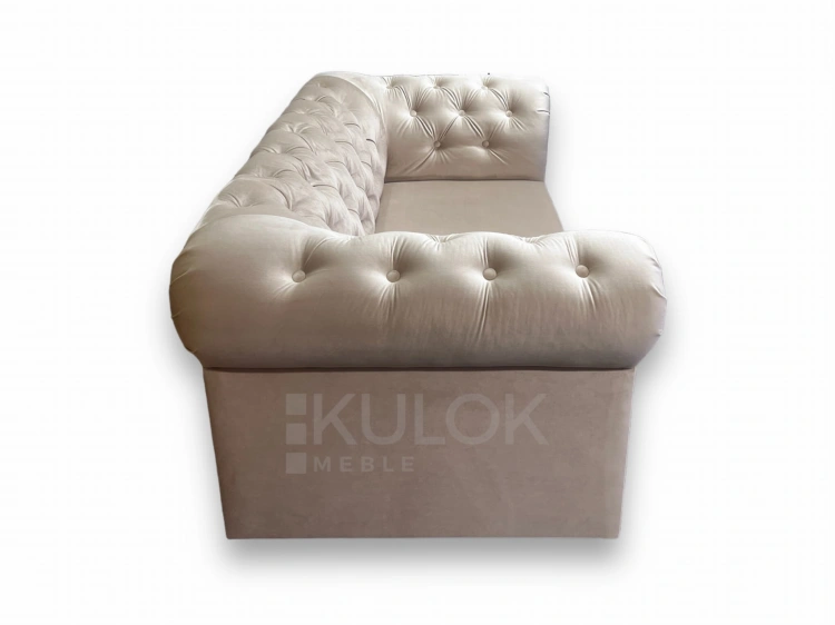 Sofa Glamour z Pikowanym Oparciem guzikami