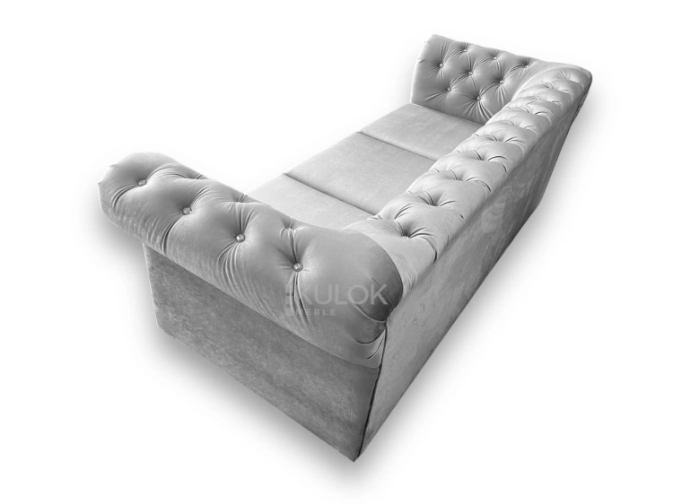 Glamour i Styl - Sofa z Kryształkami diamencikami srebrnymi