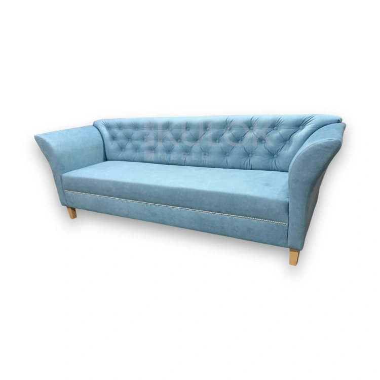 Sofa Chester na Jasne Drewniane Nogi - Klasyczny Styl