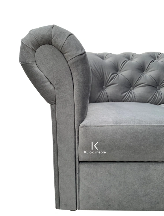 Elegancki Design - Narożnik Pikowany na Wymiar, Producent Chesterfield