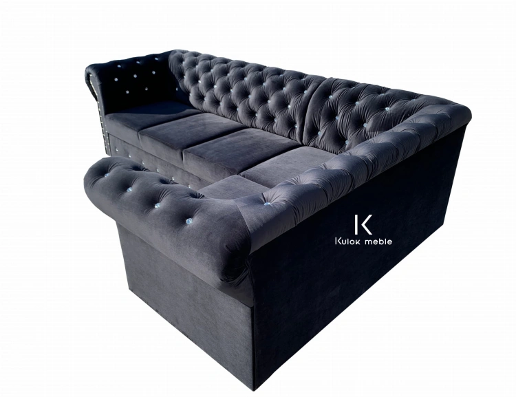 Aksamitny Welur Magic Velvet 2219 - Delikatna Faktura Materiału Narożnika Glamour