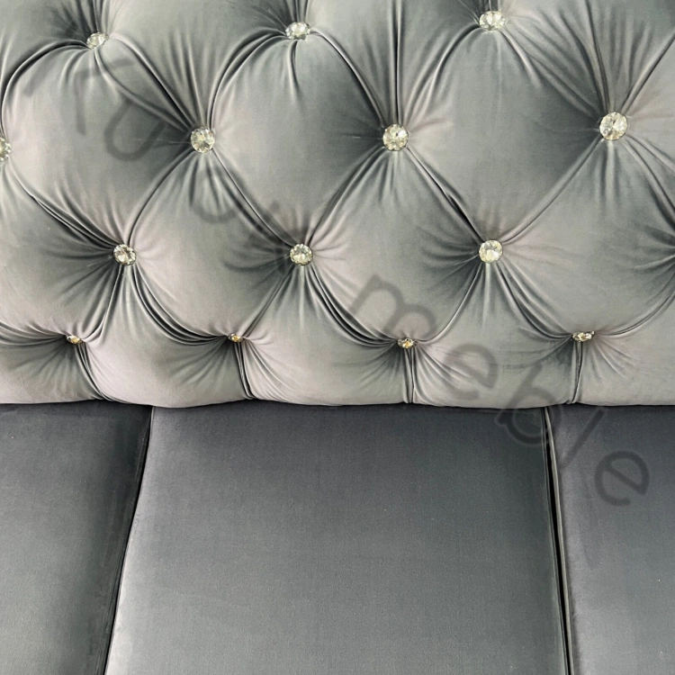 Chesterfield Meble - Pikowany Narożnik chesterfieldy, eleganckie pikowanie, idealne uzupełnienie dla miłośników klasycznych mebli.