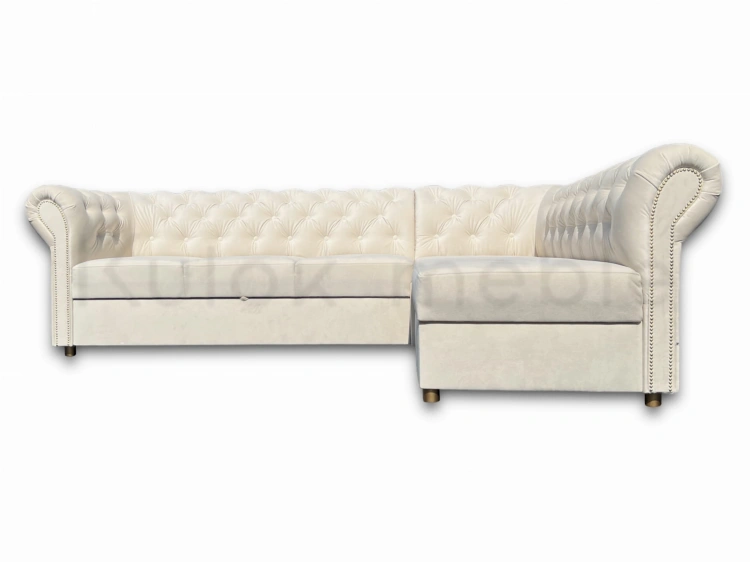 Ecru Narożnik Primavera - Prawostronny Chesterfield