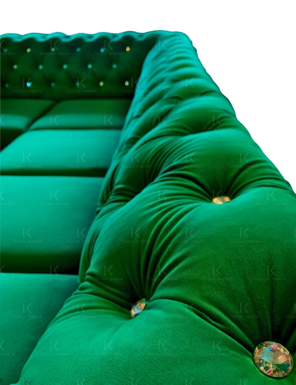 Narożnik Chesterfield Glamour Pikowanie