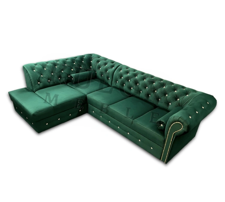 Funkcjonalna Kanapa Narożna Dubai Bis na Wymiar Chesterfield